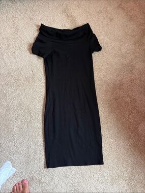 amisu black dress | Dresses | Amisu Floral Amisu Black & White Sleeveless